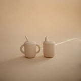 Silicone Training Cup & Straw || Shifting Sand