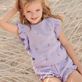 Girls Roey Set || Lavender Oranges