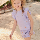 Girls Roey Set || Lavender Oranges