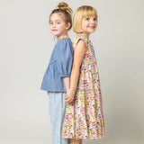 Girls Rue Dress || Multi Ditsy Floral