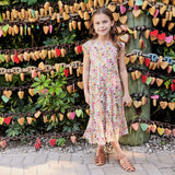 Girls Rue Dress || Multi Ditsy Floral