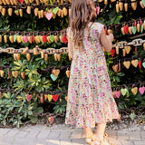 Girls Rue Dress || Multi Ditsy Floral