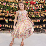 Girls Rue Dress || Multi Ditsy Floral