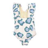 Girls Katniss Swimsuit || Sage Leopard
