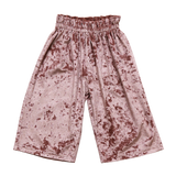 Girls Theodore Pants || Crushed Mauve Velvet