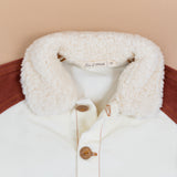 Color Block Jacket || Pea