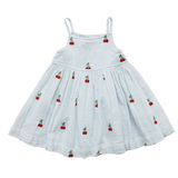 Tia Dress || Cherry Embroidery