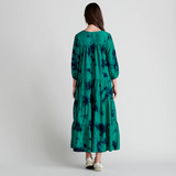 Womens Silk Indira Dress || Jade