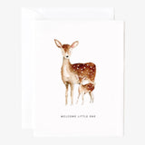 Greeting Card || Welcome Little One, Deer