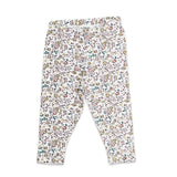 Organic Floral Jersey Stretch Baby Legging