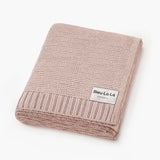 Organic Cotton Luxury Receiving Blanket || Blush Pink