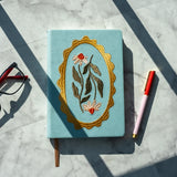 Hardbound Embroidered Journal || Daisy Frame