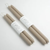 Beeswax Dipped Taper Candles || Clay