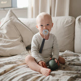 Frigg Little Viking Natural Rubber Pacifier || Ocean Blue & Powder