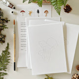 Paintable Notecards || Mushrooms