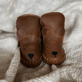 Kapi Classic Bear Booties || Cognac Classic Leather