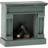 Vintage Fireplace, Mouse || Blue