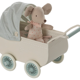 Pram with Baby Mouse || Mint