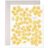 Thank You Greeting Card || Yellow Flowers