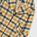 Plaid Coat || Gold & Moss