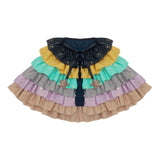 Rainbow Ruffle Cape