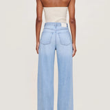 Isabel Wide Leg Mid-Rise Jeans || Beachfront