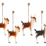 Reindeer Family || Metal Ornaments