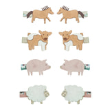 Farm animal mini clips