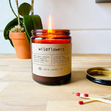 Wildflowers Beeswax Candle