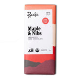 75% Maple & Nibs Chocolate Bar