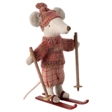 Big Sister Winter Mouse with Ski Set || Rose
