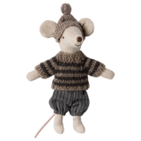Big Brother Winter Mouse with Ski Set || Grey