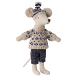 Winter Mouse with Ski Set, Dad || Blue