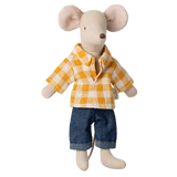 Dad Mouse || Yellow Checked Shirt