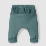 Plush Pull-Up Pants || Petrol Blue