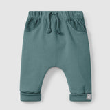 Plush Pull-Up Pants || Petrol Blue