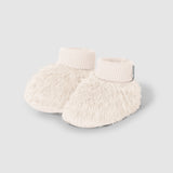 Organic Cotton Fur Booties || Pink