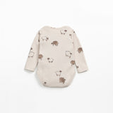 Knitted Rib Body Suit || Sheep Print