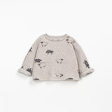 Knitted Jersey Sweater || Sheep Print