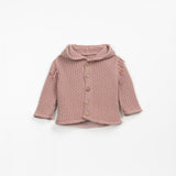 Knitted Cardigan with Hoodie || Mauve