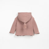 Knitted Cardigan with Hoodie || Mauve