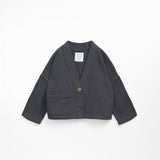 Cardigan with Front Pocket || Shadow