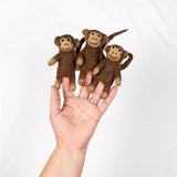 Felt Finger Puppet || Monkey