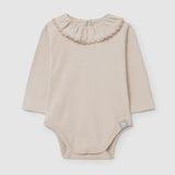 Bodysuit with Ruffled Collar || Pink