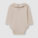 Bodysuit with Ruffled Collar || Pink