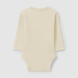 Ribbed Jersey Bodysuit || Sand