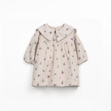 Woven Cotton Dress || Strawberry Tree Print