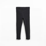 Rib Knit Leggings || Graphite