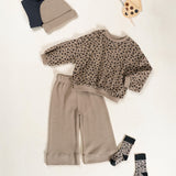 Jersey Sweater with Drop Shoulders || Ancestral Animal Print