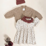 Girls Woven Cotton Dress || Strawberry Tree Print